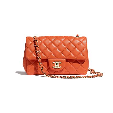 chanel mini flap bag orange|chanel mini flap bag review.